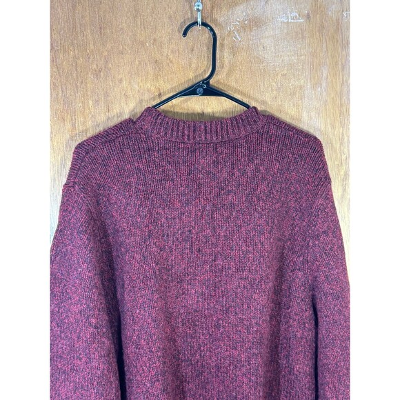 Vintage LL Bean Mens Sweater XL Regular Lamb’s Wool Cardigan Pullover Crewneck - Picture 7 of 8